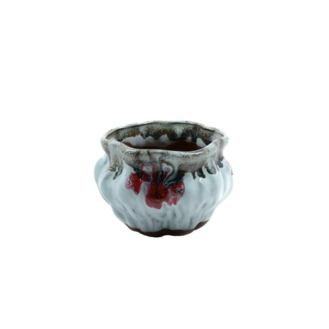 2.6" Yixing Drip Glazed Mame Round Pot