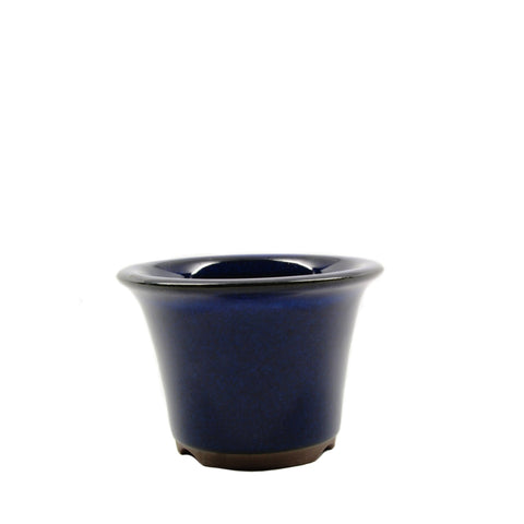 3.75" Tokoname Dark Blue Round Pot