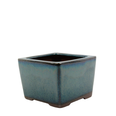 4" Yixing Green Shelled Square Pot