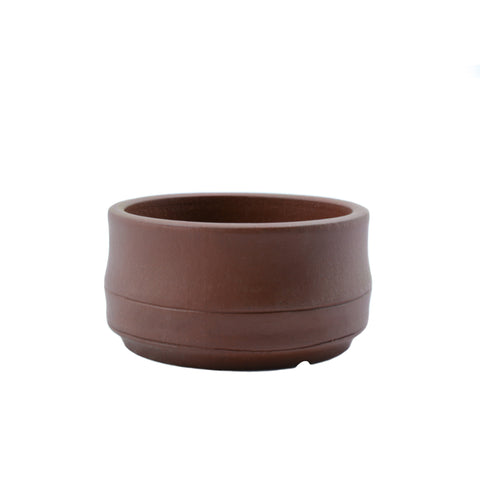 4" Yixing Brown Banded Round Pot
