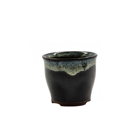 2.75" Yixing Dark Brown Shell Glazed Pot