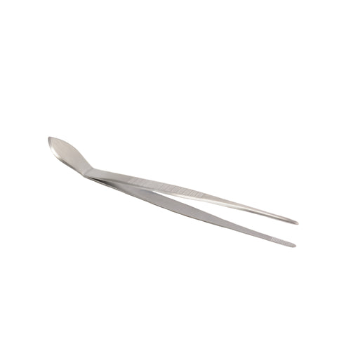 Tweezers for Crafts,Bonsai Tweezers, Stainless Steel Long Tweezers with  Crescent Moon Spatula Head, Durable and Reliable, for Potted Loosen Soil