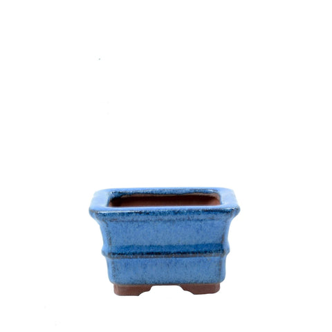 2.5" Yixing Blue Mame Rectangular Pot